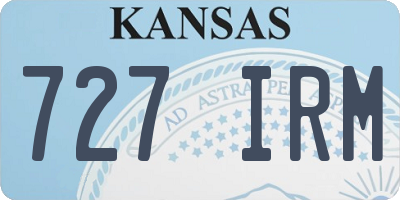 KS license plate 727IRM