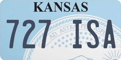 KS license plate 727ISA