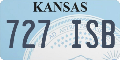 KS license plate 727ISB