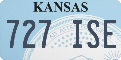 KS license plate 727ISE