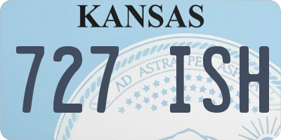 KS license plate 727ISH