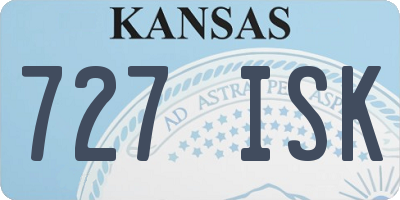 KS license plate 727ISK