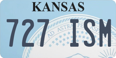 KS license plate 727ISM