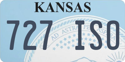KS license plate 727ISO