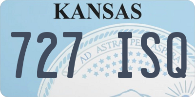 KS license plate 727ISQ