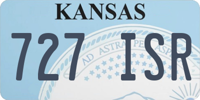 KS license plate 727ISR