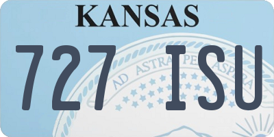 KS license plate 727ISU