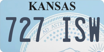KS license plate 727ISW