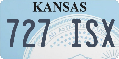 KS license plate 727ISX