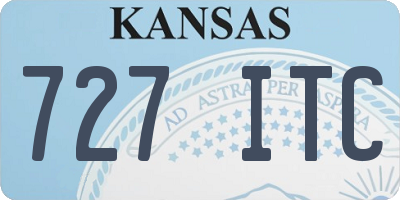 KS license plate 727ITC