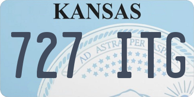 KS license plate 727ITG