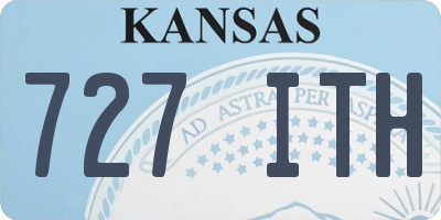KS license plate 727ITH