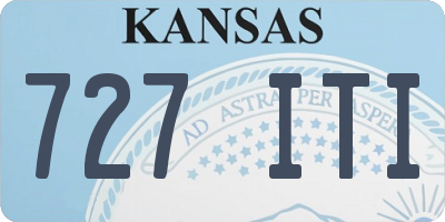 KS license plate 727ITI