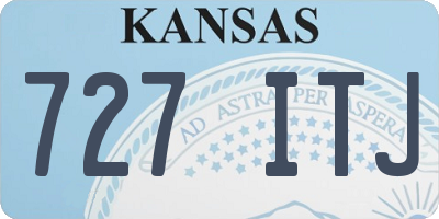 KS license plate 727ITJ