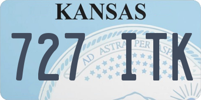 KS license plate 727ITK