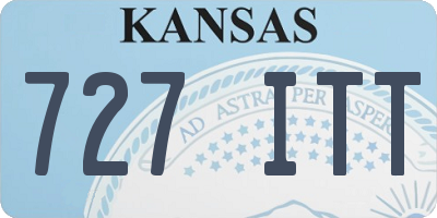 KS license plate 727ITT