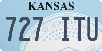 KS license plate 727ITU