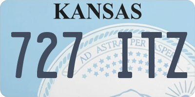 KS license plate 727ITZ
