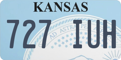 KS license plate 727IUH