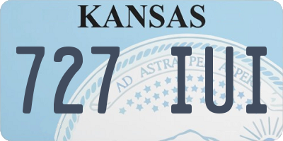 KS license plate 727IUI