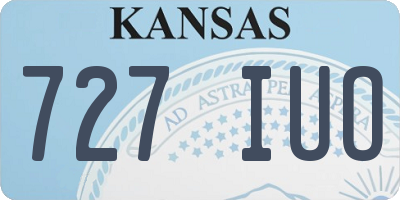 KS license plate 727IUO