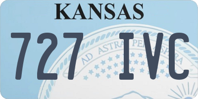 KS license plate 727IVC