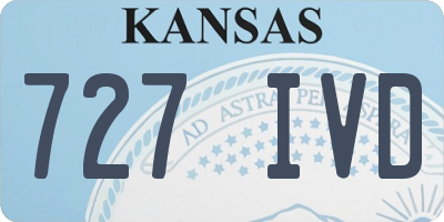 KS license plate 727IVD