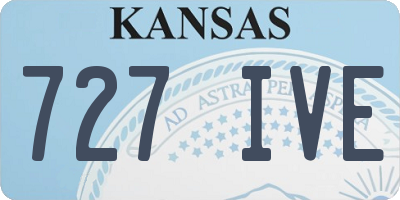 KS license plate 727IVE