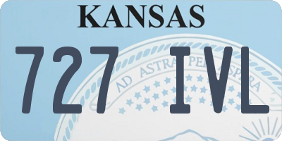 KS license plate 727IVL