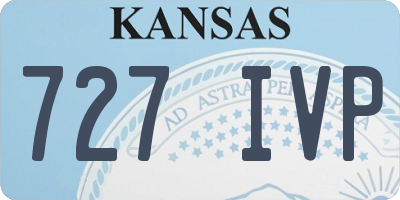 KS license plate 727IVP