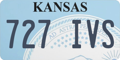 KS license plate 727IVS