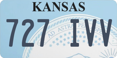 KS license plate 727IVV