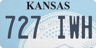 KS license plate 727IWH