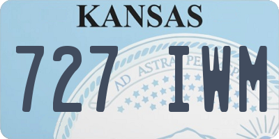 KS license plate 727IWM