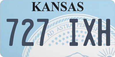 KS license plate 727IXH