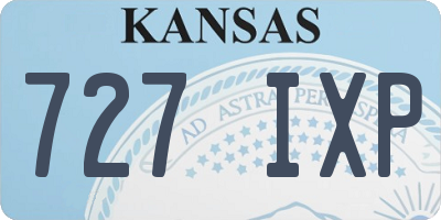 KS license plate 727IXP
