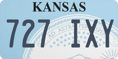 KS license plate 727IXY