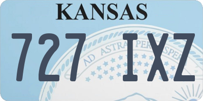 KS license plate 727IXZ