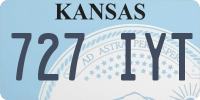 KS license plate 727IYT