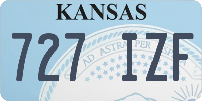 KS license plate 727IZF