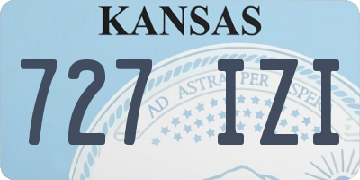 KS license plate 727IZI