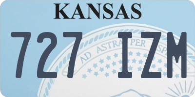 KS license plate 727IZM