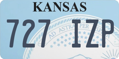 KS license plate 727IZP