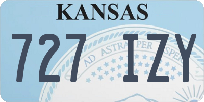 KS license plate 727IZY