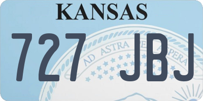 KS license plate 727JBJ