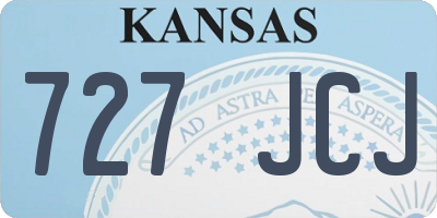 KS license plate 727JCJ