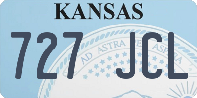 KS license plate 727JCL