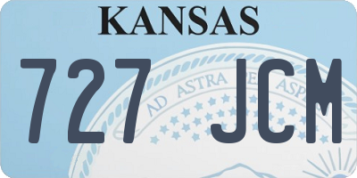 KS license plate 727JCM
