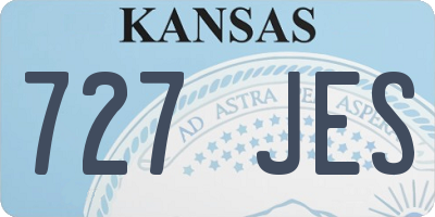 KS license plate 727JES