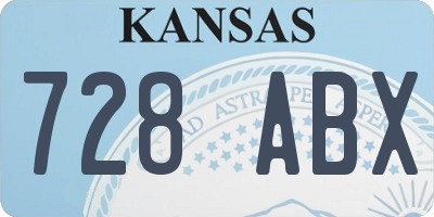 KS license plate 728ABX